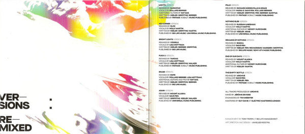 Archive : Versions Remixed (CD, Album)