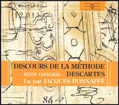 René Descartes Lu Par Jacques Bonnaffé : Discours De La Méthode (3xCD)