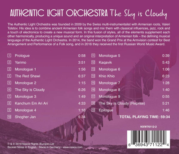 Authentic Light Orchestra : The Sky Is Cloudy (CD, Album)