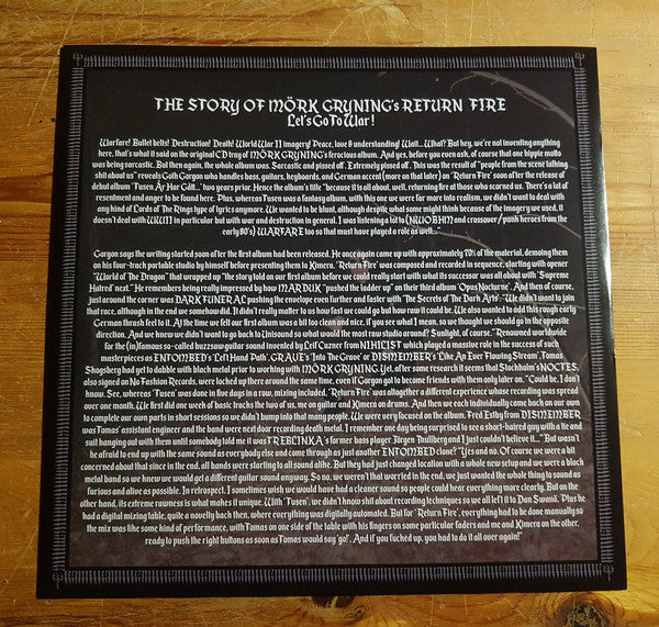 Mörk Gryning : Return Fire (LP, Album, Ltd, RE)