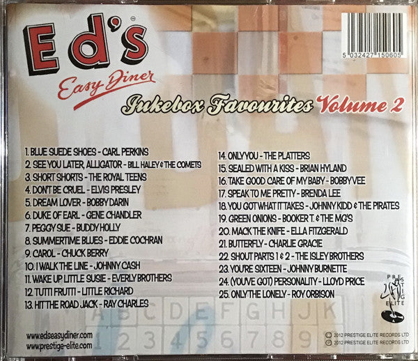 Various : Ed's Easy Diner Jukebox Favourites Volume 2 (CD, Comp)