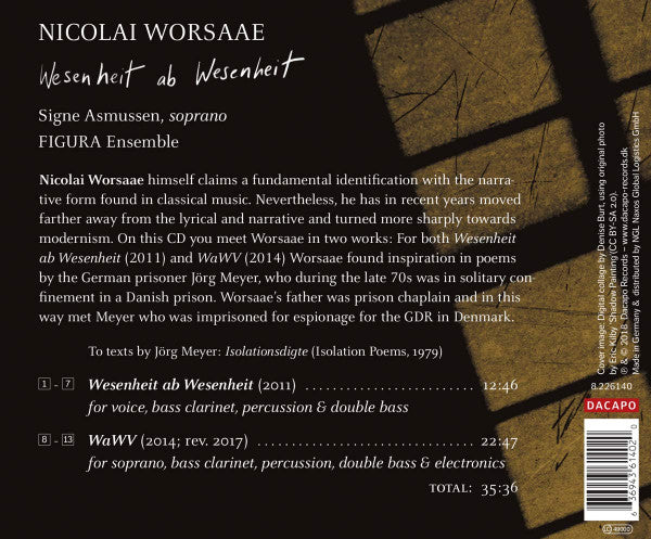 Nicolai Worsaae, Signe Asmussen, Figura Ensemble : Wesenheir Ab Wesenheit (CD, Album)