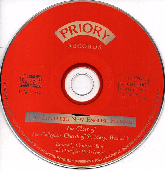 Choir Of The Collegiate Church Of St. Mary Of Warwick Directed By Christopher Betts : The Complete New English Hymnal: Volume Six (CD)