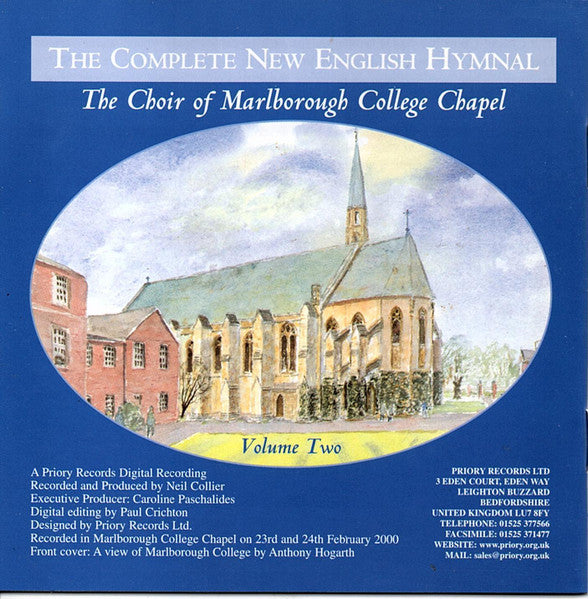 The Chapel Choir Of Marlborough College Directed By Robin Nelson : The Complete New English Hymnal Volume Two (CD)