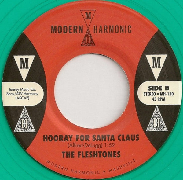Milton DeLugg And The Little Eskimos / The Fleshtones : Hooray For Santa Claus (7", Single, Mono, Gre + DVD-V + RSD)