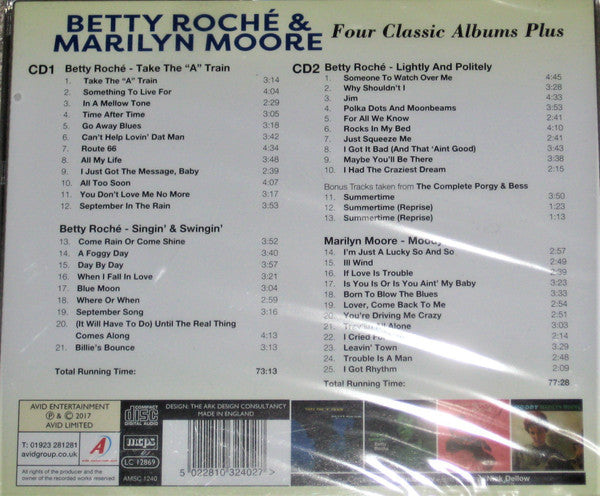 Betty Roché & Marilyn Moore : Four Classic Albums Plus (2xCD, Comp)