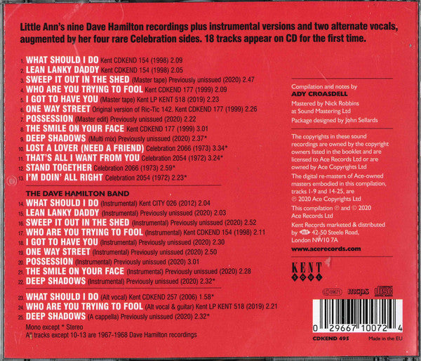 Little Ann : Detroit's Secret Soul (CD, Album, Comp)