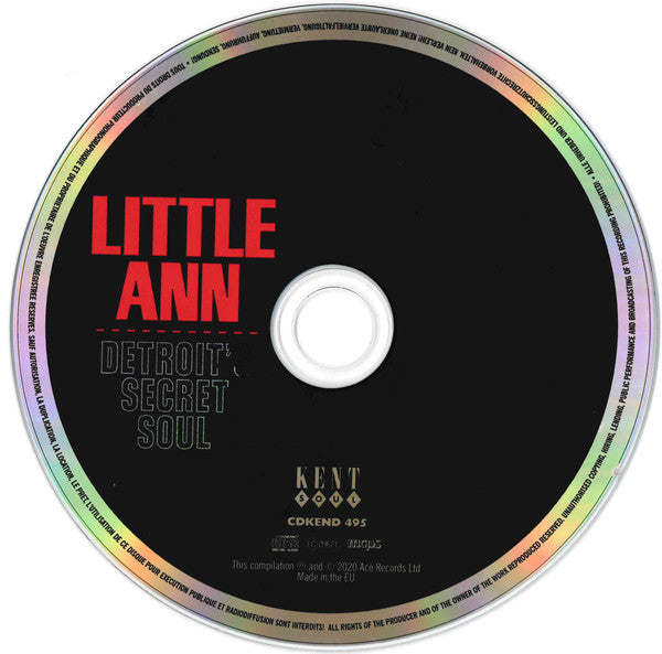 Little Ann : Detroit's Secret Soul (CD, Album, Comp)