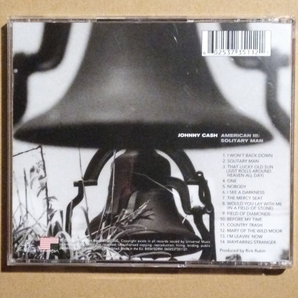 Johnny Cash : American III: Solitary Man (CD, Album, RE)
