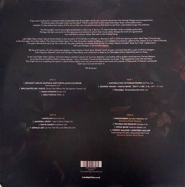 Khruangbin : LateNightTales (2xLP, Comp)