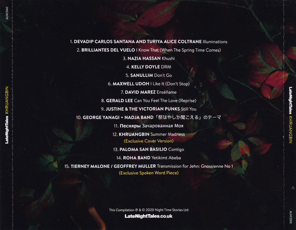 Khruangbin : LateNightTales (CD, Comp, Mixed)