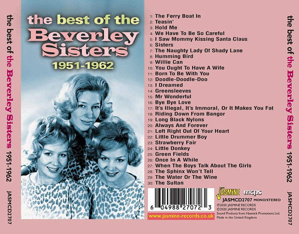 The Beverley Sisters : The Best Of The Beverley Sisters 1951-1962 (CDr, Comp, Mono)