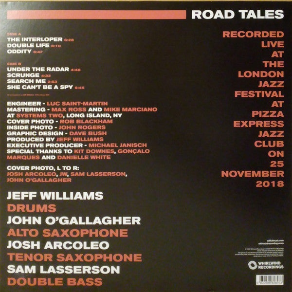 Jeff Williams : Road Tales (Live At London Jazz Festival) (LP, Album)