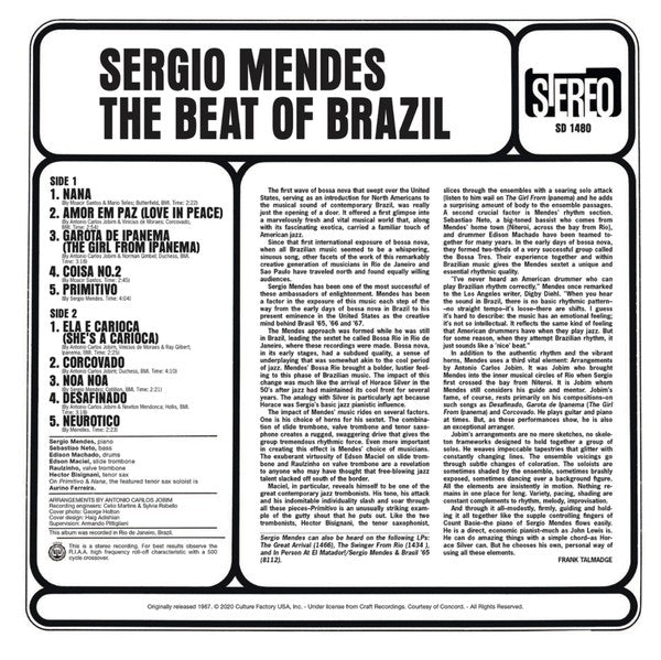 Sérgio Mendes : The Beat of Brazil (LP, Album, Dlx, Ltd, RE, Spl)