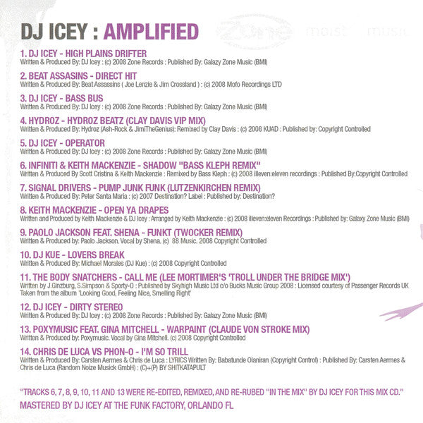 DJ Icey : Amplified (CD, Mixed)
