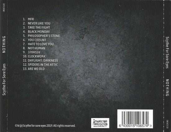 Scythe For Sore Eyes : Nothing (CD, Album)