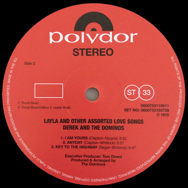 Derek & The Dominos : Layla And Other Assorted Love Songs (2xLP, Album, RE, RM, 180)