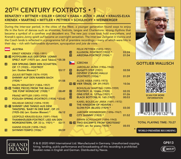 Gottlieb Wallisch : 20th Century Foxtrots • 1: Austria And Czechia (CD, Album)