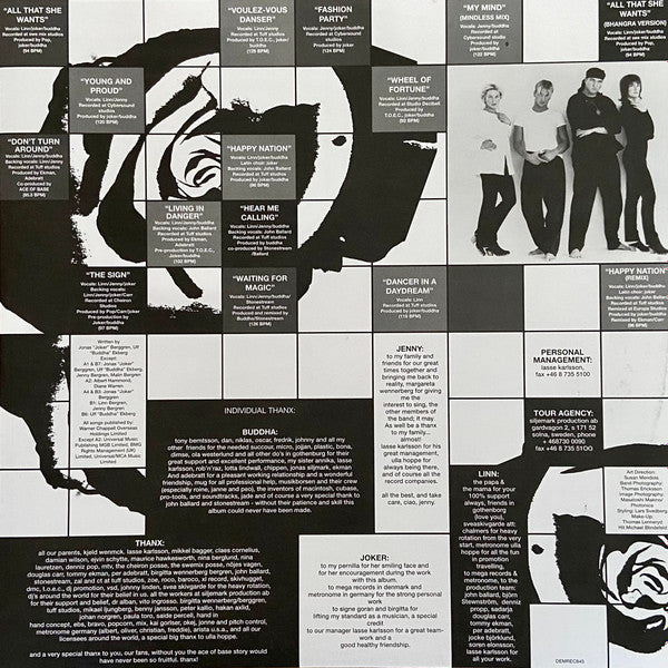 Ace Of Base : Happy Nation (U.S. Version) (LP, Album, RE, Cle)