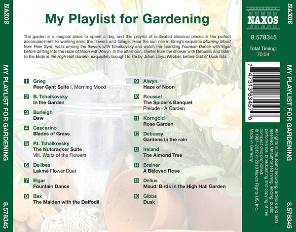 Various : My Playlist For Gardening (CD, Comp)