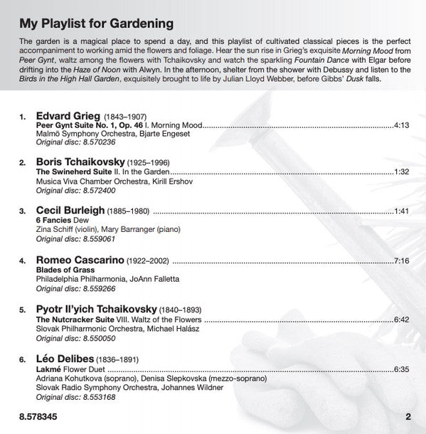 Various : My Playlist For Gardening (CD, Comp)