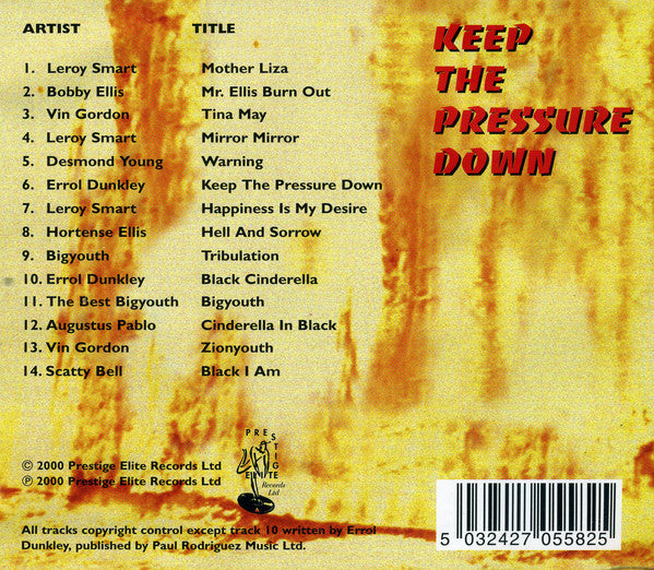 Various : Keep The Pressure Down (CD, Comp)