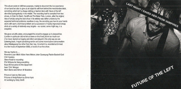 Future Of The Left : Last Night I Saved Her From Vampires (CD, Album)