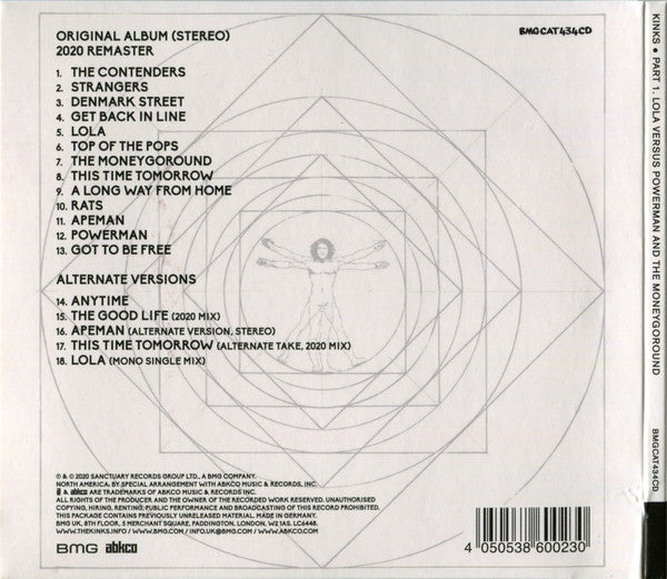 The Kinks : Lola Versus Powerman And The Moneygoround Part One (CD, Album, RE, RM, 50t)