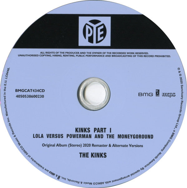 The Kinks : Lola Versus Powerman And The Moneygoround Part One (CD, Album, RE, RM, 50t)