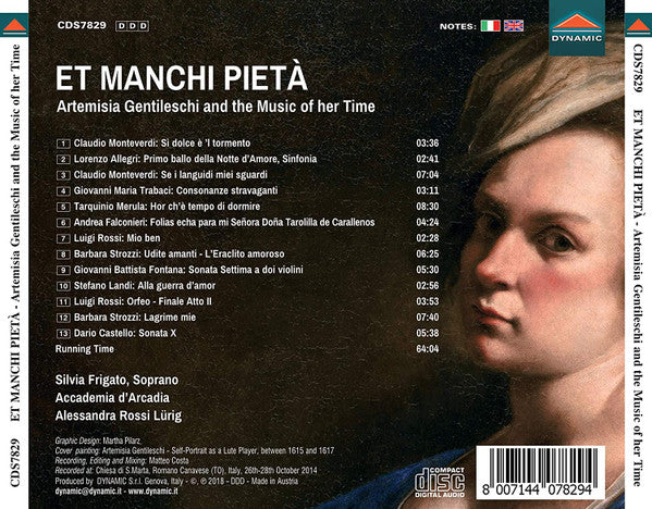 Silvia Frigato, Accademia D'Arcadia, Alessandra Rossi : Et Manchi Pietà: Artemisia Gentileschi And The Music Of Her Time (CD, Album)