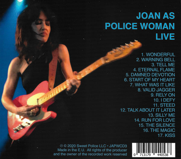 Joan As Police Woman : Live (CD, Album)