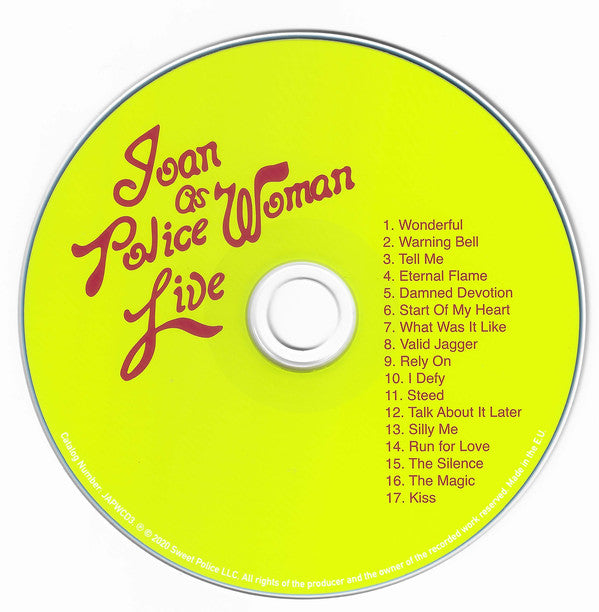 Joan As Police Woman : Live (CD, Album)
