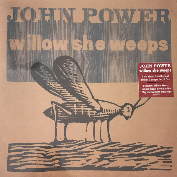John Power : Willow She Weeps (LP, Album, RE, Whi)