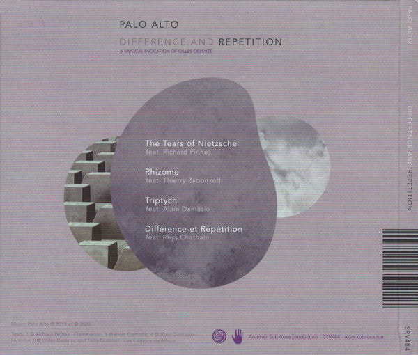 Palo Alto : Difference And Repetition (A Musical Evocation Of Gilles Deleuze) (CD)