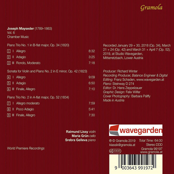 Joseph Mayseder - Srebra Gelleva, Maria Grün, Raimund Lissy : Kammermusik Vol. 6 (CD, Album)