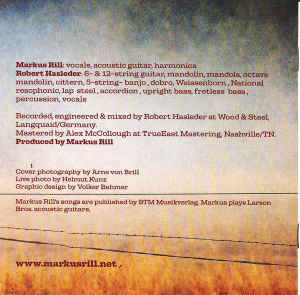 Markus Rill feat.  Robert Hasleder : New Crop (CD, Album)
