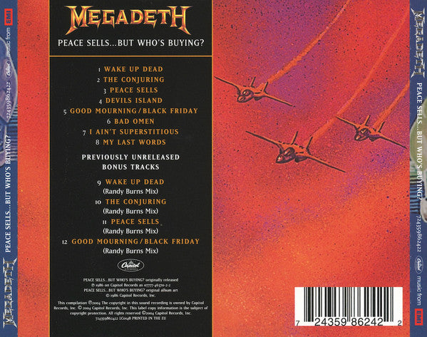 Megadeth : Peace Sells... But Who's Buying? (CD, Album, RE, RM, Rem)
