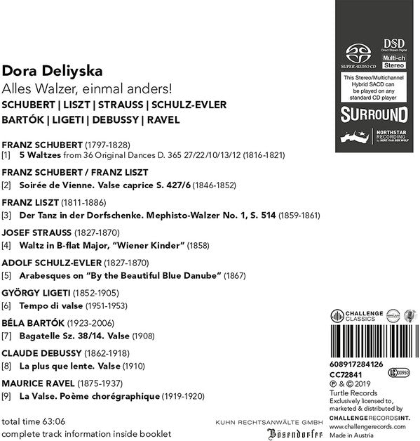 Dora Deliyska - Franz Schubert | Franz Liszt | Josef Strauß | Andrey Schulz-Evler | Béla Bartók | György Ligeti | Claude Debussy | Maurice Ravel : Alles Walzer, Einmal Anders! (SACD, Hybrid, Multichannel, Album)