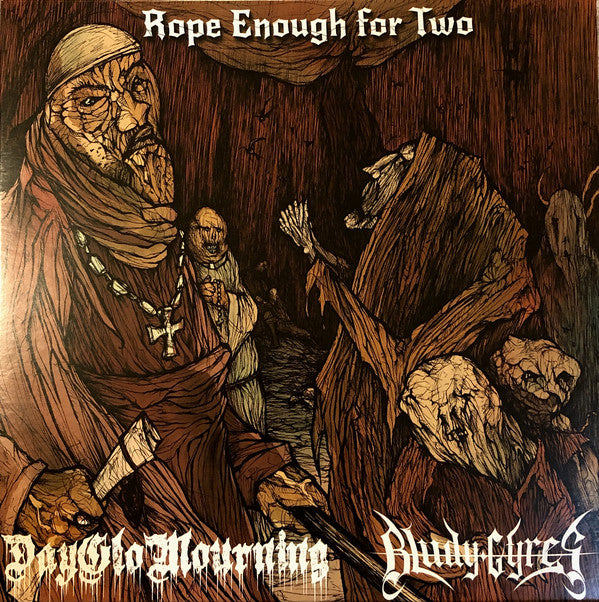 DayGlo Mourning / Bludy Gyres : Rope Enough for Two (LP, Ltd, Num, Red)