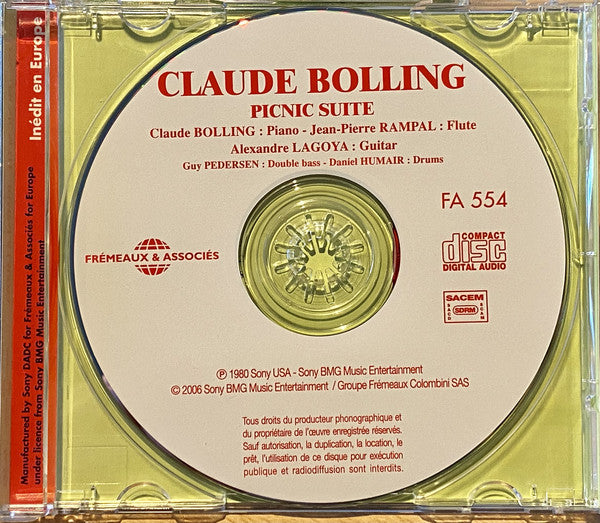 Jean-Pierre Rampal / Alexandre Lagoya / Claude Bolling : Picnic Suite (CD, Album)