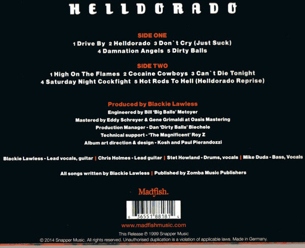 W.A.S.P. : Helldorado (LP, Album, Ltd, Ora)