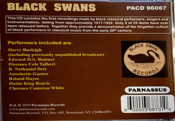 Various : Black Swans (CD)