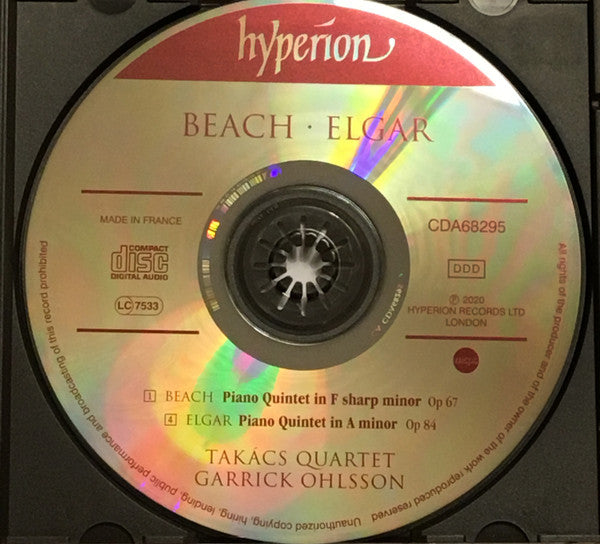Sir Edward Elgar & Amy Marcy Cheney Beach - Takács Quartet, Garrick Ohlsson : Piano Quintets (CD)
