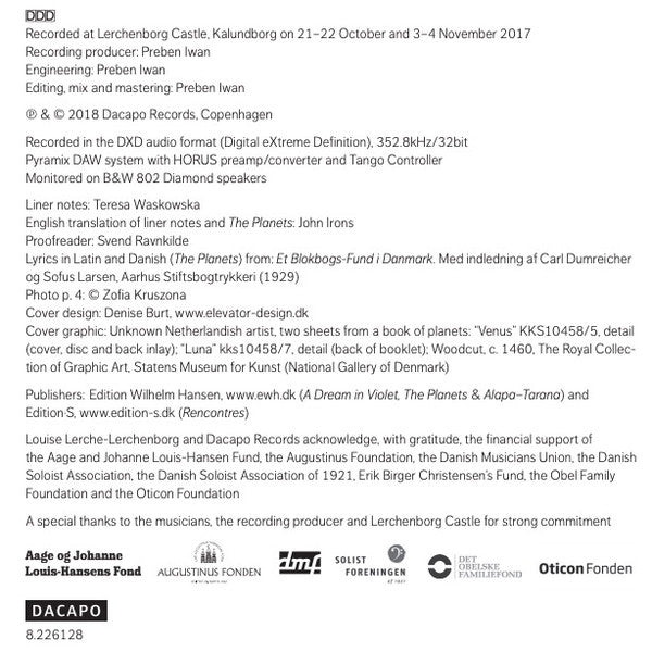 Poul Rovsing Olsen, Signe Asmussen, Ulla Miilmann, Helge Slaatto, Anette Slaatto, Jonathan Slaatto, Frederik Munk Larsen, Christian Martínez (8) : The Planets (CD, Album)