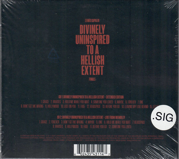 Lewis Capaldi : Divinely Uninspired To A Hellish Extent Finale (2xCD, Ltd, RE, Ext)