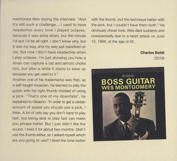 Wes Montgomery : Boss Guitar (CD, Album, RM, Dig)