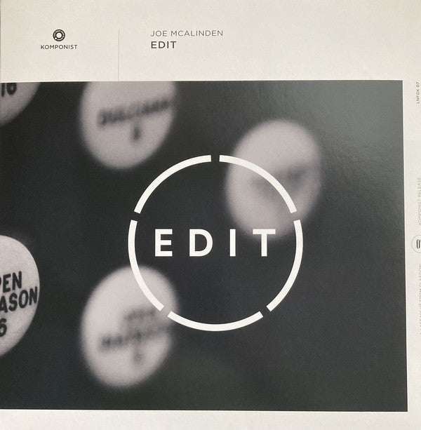 Joe McAlinden : Edit (12", Ltd, Cle)
