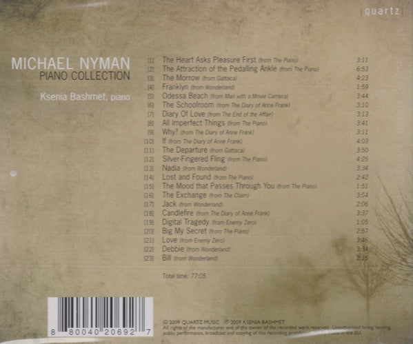 Michael Nyman, Ksenia Bashmet : Piano Collection (CD, Comp)