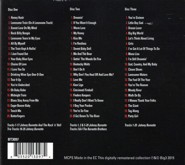 Johnny Burnette : The Absolutely Essential 3 CD Collection (3xCD, Comp, Dig)