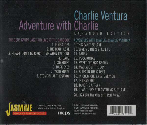 Charlie Ventura : Adventure With Charlie (CD, Comp, Mono)